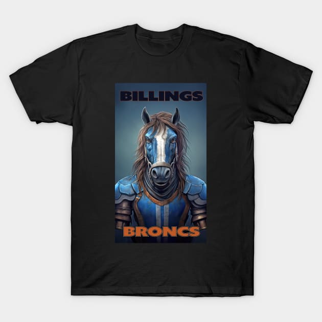 Billings Broncs T-Shirt by Urban Archeology Shop Gallery